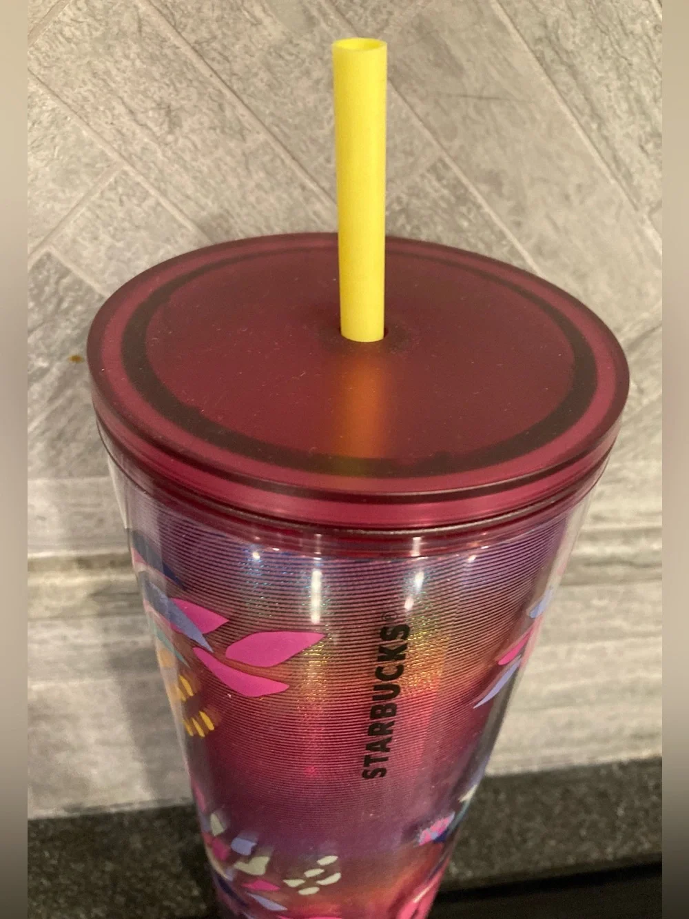 Starbucks 2022 Iridescent Floral Tumbler